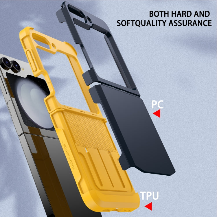For Samsung Galaxy Z Flip6 / Flip7 FE SGP Armor 2 in 1 Color Contrast TPU Hybrid PC Phone Case