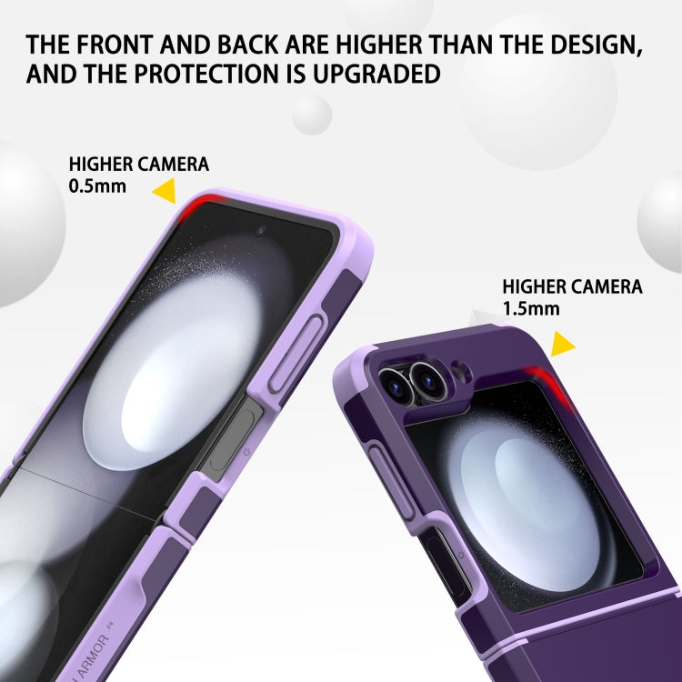 For Samsung Galaxy Z Flip4 5G SGP Armor 2 in 1 Color Contrast TPU Hybrid PC Phone Case