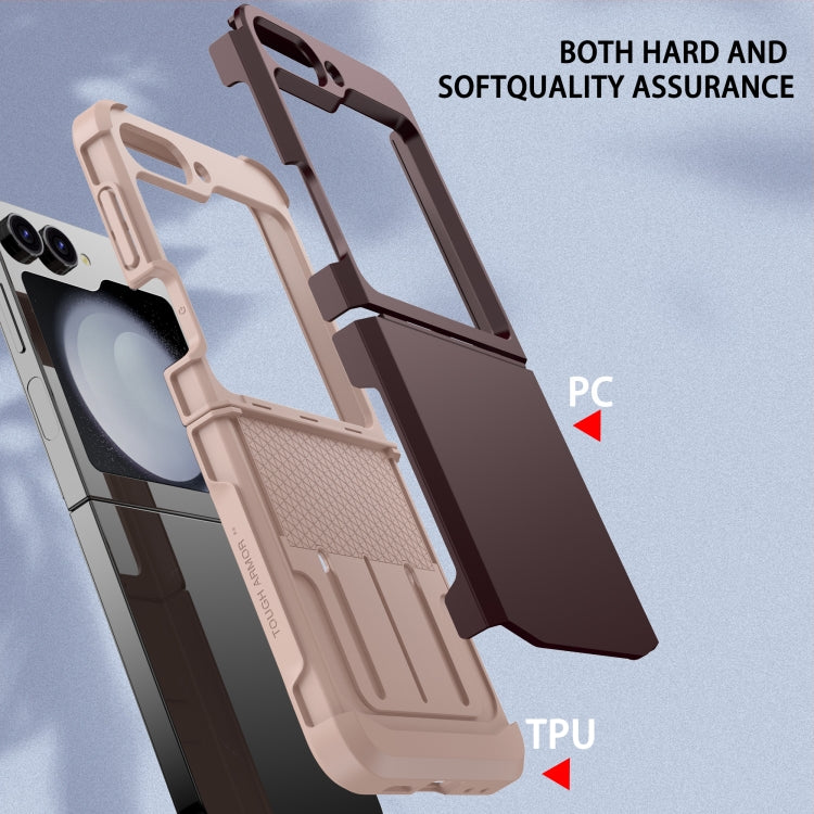 For Samsung Galaxy Z Flip4 5G SGP Armor 2 in 1 Color Contrast TPU Hybrid PC Phone Case