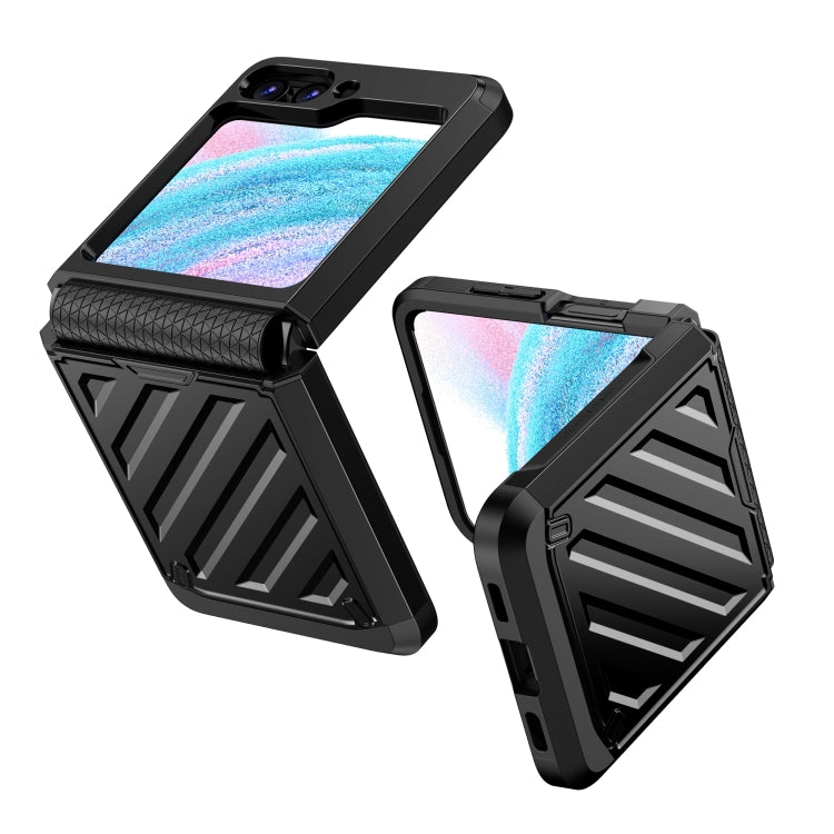 For Samsung Galaxy Z Flip5 2 in 1 Color Contrast TPU Hybrid PC Phone Case
