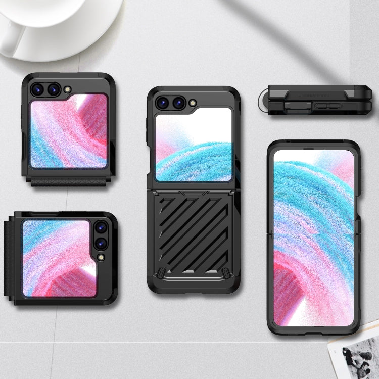 For Samsung Galaxy Z Flip5 2 in 1 Color Contrast TPU Hybrid PC Phone Case