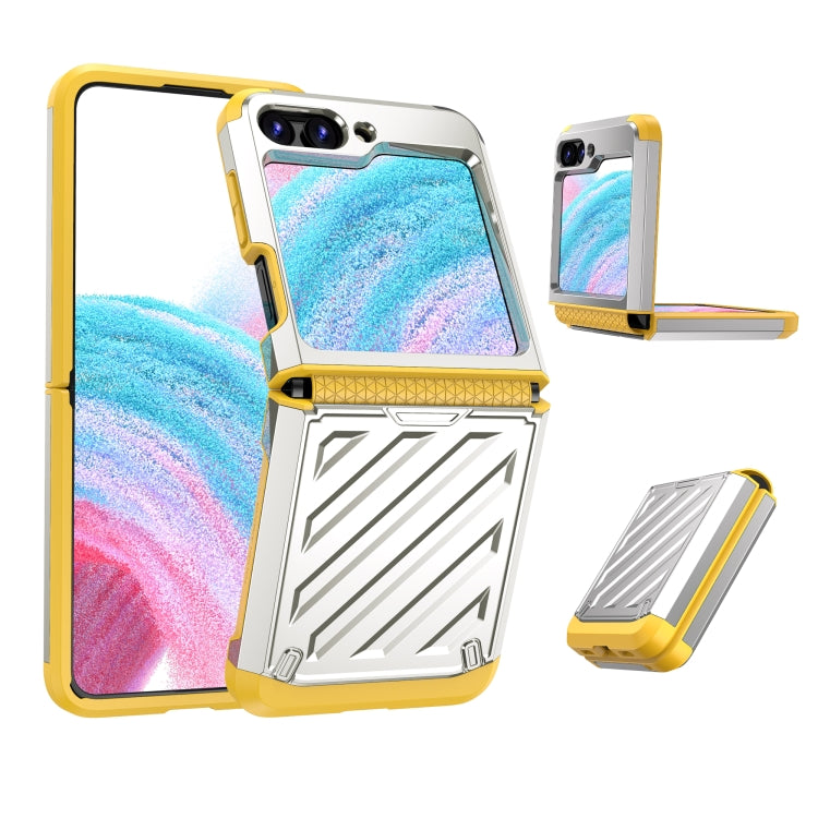 For Samsung Galaxy Z Flip5 2 in 1 Color Contrast TPU Hybrid PC Phone Case