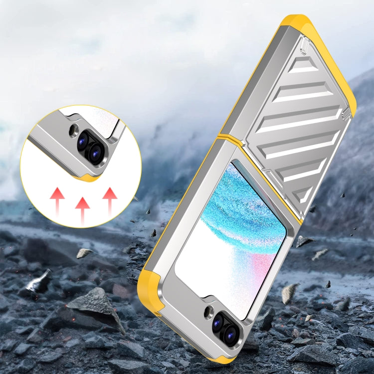 For Samsung Galaxy Z Flip5 2 in 1 Color Contrast TPU Hybrid PC Phone Case