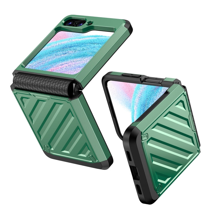 For Samsung Galaxy Z Flip5 2 in 1 Color Contrast TPU Hybrid PC Phone Case