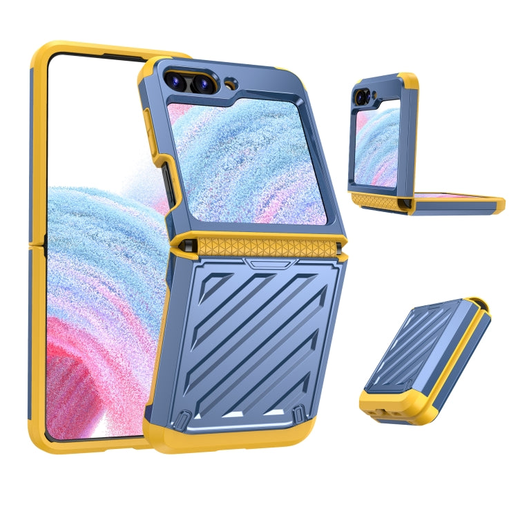 For Samsung Galaxy Z Flip5 2 in 1 Color Contrast TPU Hybrid PC Phone Case