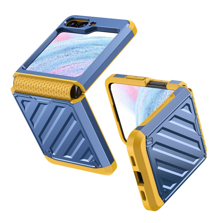 For Samsung Galaxy Z Flip5 2 in 1 Color Contrast TPU Hybrid PC Phone Case