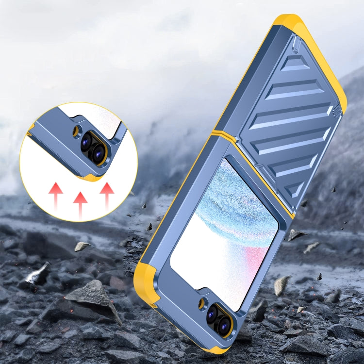 For Samsung Galaxy Z Flip5 2 in 1 Color Contrast TPU Hybrid PC Phone Case