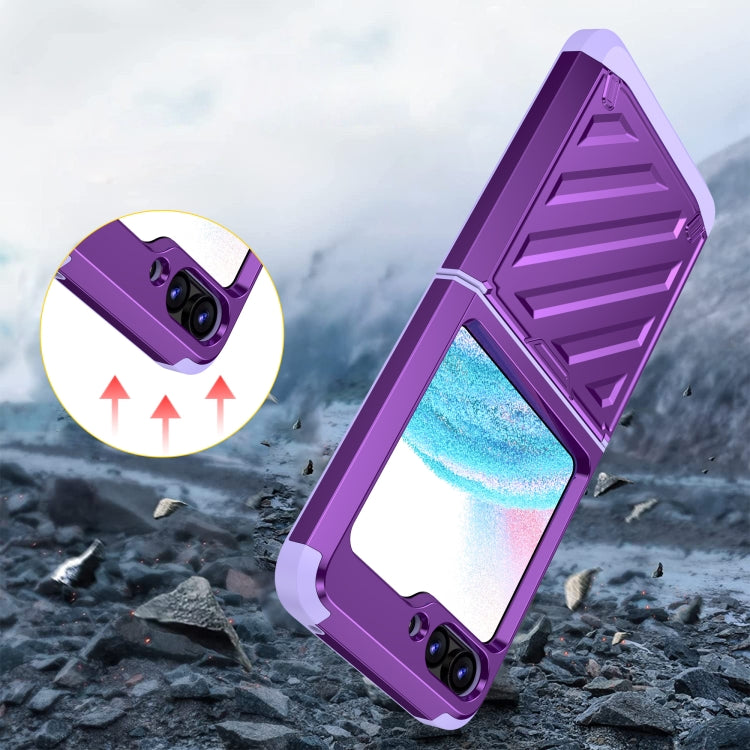 For Samsung Galaxy Z Flip5 2 in 1 Color Contrast TPU Hybrid PC Phone Case