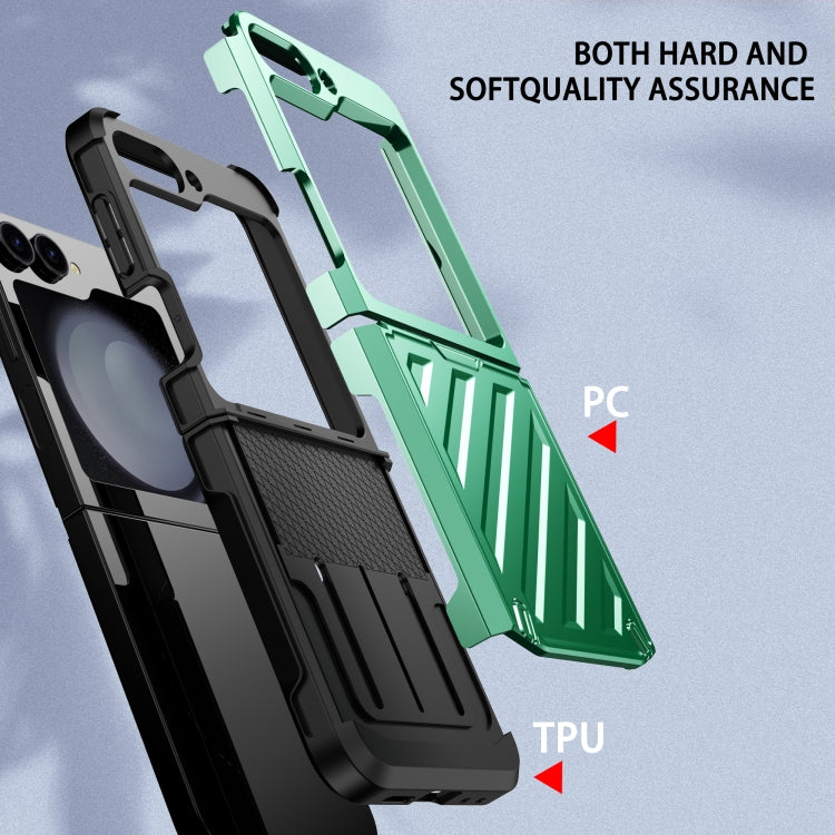 For Samsung Galaxy Z Flip6 / Flip7 FE 2 in 1 Color Contrast TPU Hybrid PC Phone Case