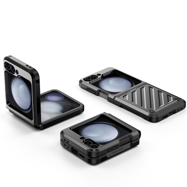 For Samsung Galaxy Z Flip4 5G 2 in 1 Color Contrast TPU Hybrid PC Phone Case