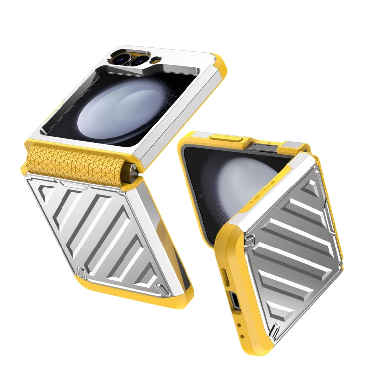 For Samsung Galaxy Z Flip4 5G 2 in 1 Color Contrast TPU Hybrid PC Phone Case