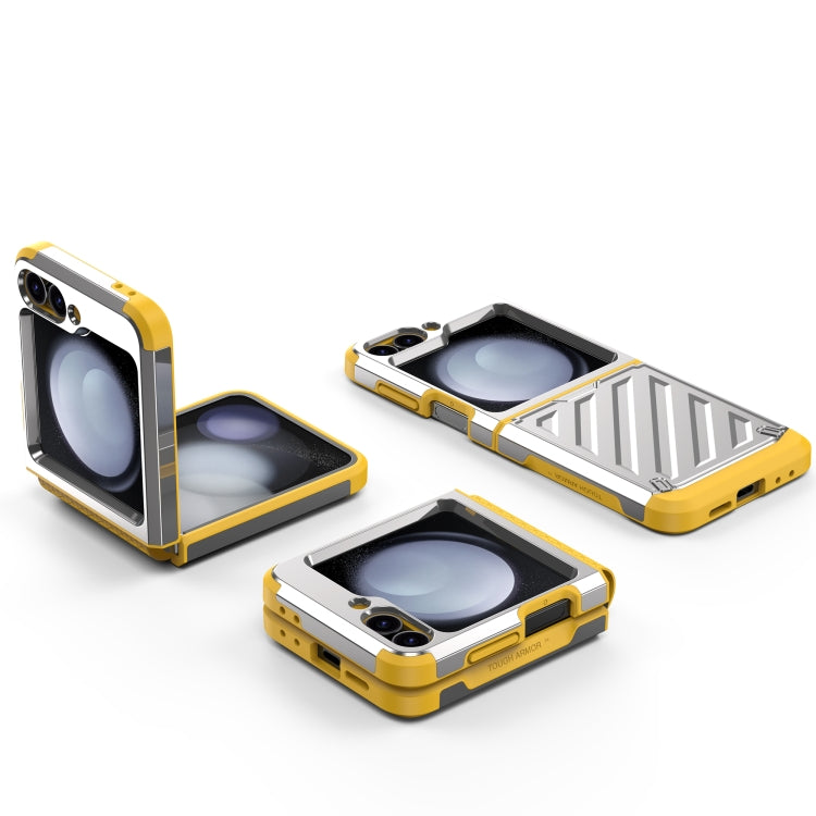For Samsung Galaxy Z Flip4 5G 2 in 1 Color Contrast TPU Hybrid PC Phone Case