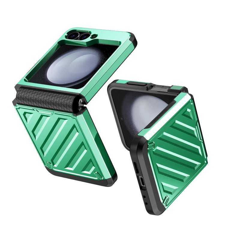 For Samsung Galaxy Z Flip4 5G 2 in 1 Color Contrast TPU Hybrid PC Phone Case