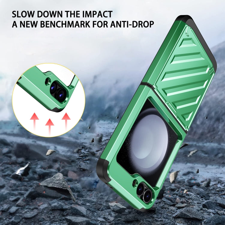For Samsung Galaxy Z Flip4 5G 2 in 1 Color Contrast TPU Hybrid PC Phone Case