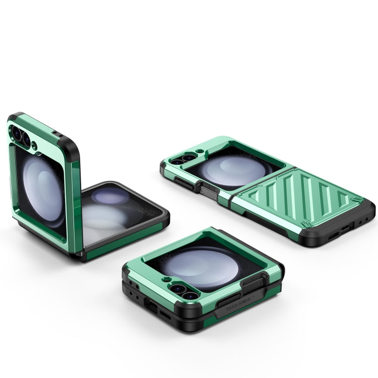 For Samsung Galaxy Z Flip4 5G 2 in 1 Color Contrast TPU Hybrid PC Phone Case