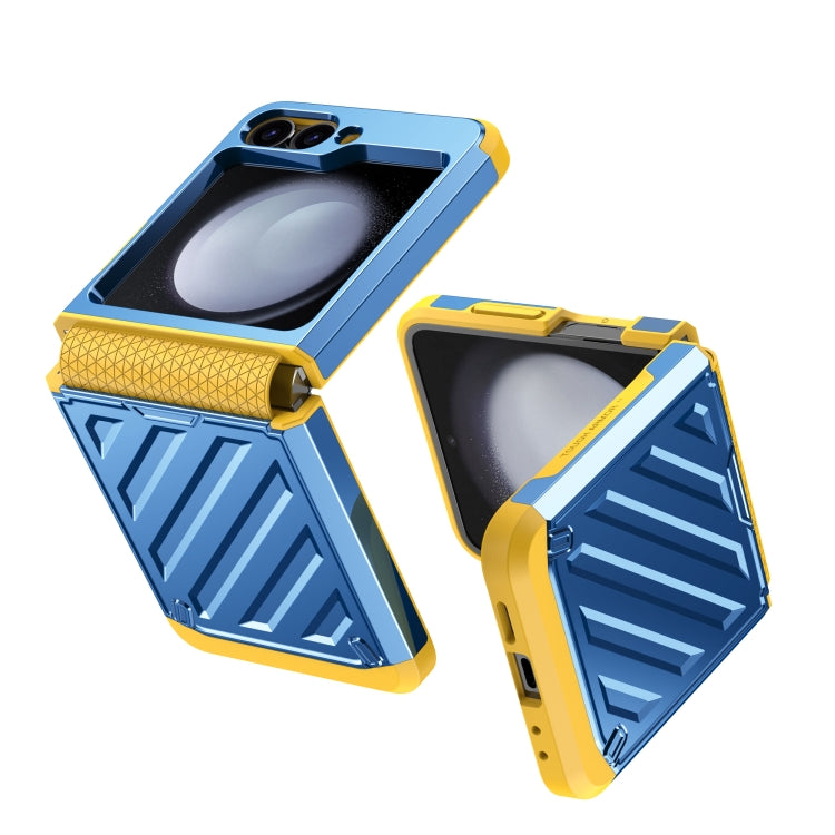 For Samsung Galaxy Z Flip4 5G 2 in 1 Color Contrast TPU Hybrid PC Phone Case