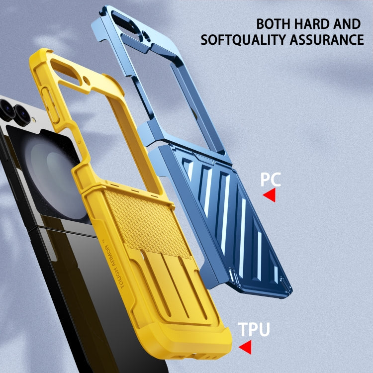 For Samsung Galaxy Z Flip4 5G 2 in 1 Color Contrast TPU Hybrid PC Phone Case
