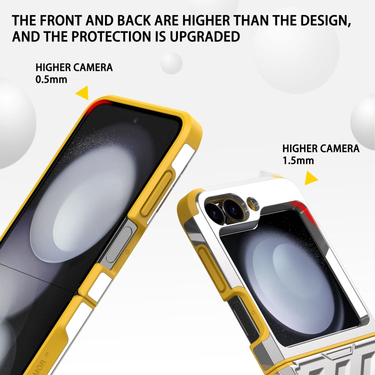 For Samsung Galaxy Z Flip3 5G 2 in 1 Color Contrast TPU Hybrid PC Phone Case