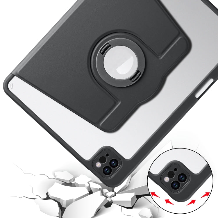 For iPad Pro 11 2025 / 2024 Acrylic 360 Rotation Detachable Leather Tablet Case