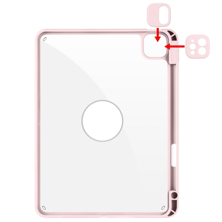 For iPad Pro 11 2025 / 2024 Acrylic 360 Rotation Detachable Leather Tablet Case