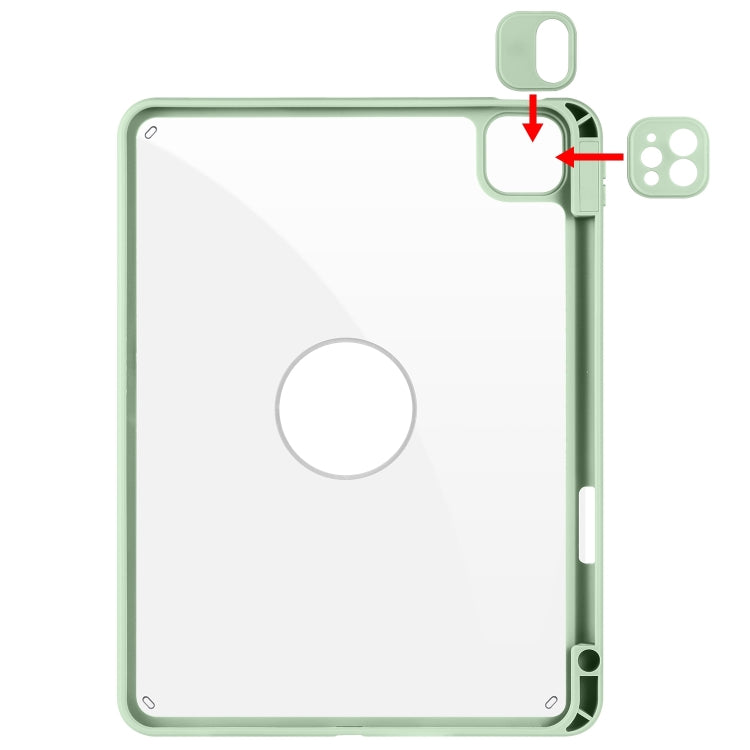 For iPad Pro 11 2025 / 2024 Acrylic 360 Rotation Detachable Leather Tablet Case