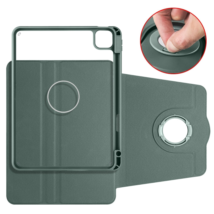 For iPad Pro 11 2025 / 2024 Acrylic 360 Rotation Detachable Leather Tablet Case