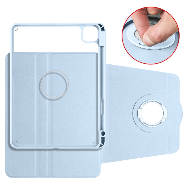 For iPad Pro 13 2025 / 2024 Acrylic 360 Rotation Detachable Leather Tablet Case