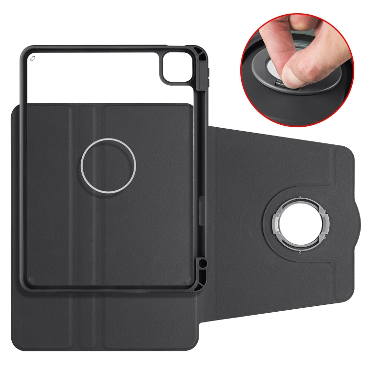 For iPad Pro 13 2025 / 2024 Acrylic 360 Rotation Detachable Leather Tablet Case