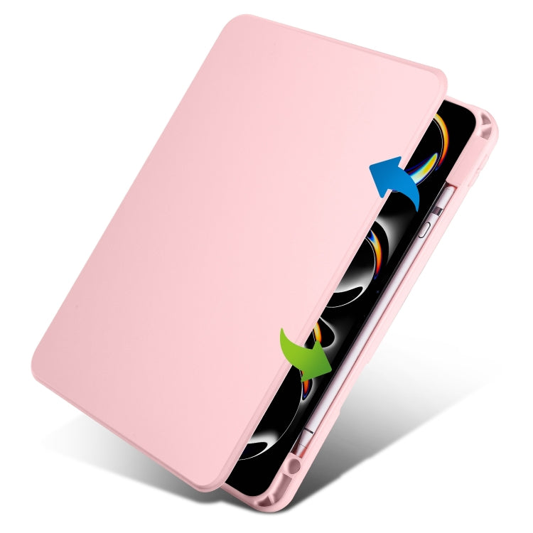 For iPad Pro 13 2025 / 2024 Acrylic 360 Rotation Detachable Leather Tablet Case