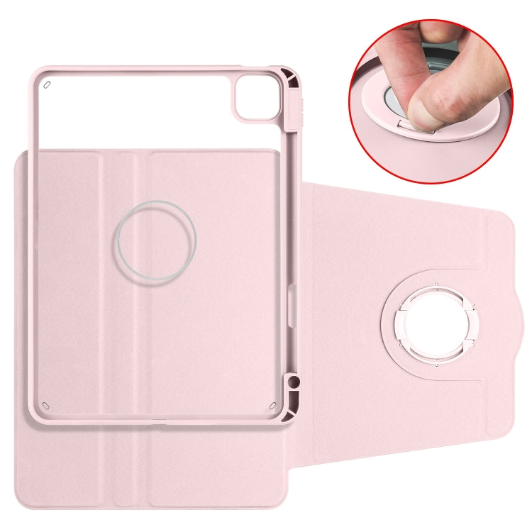 For iPad Pro 13 2025 / 2024 Acrylic 360 Rotation Detachable Leather Tablet Case