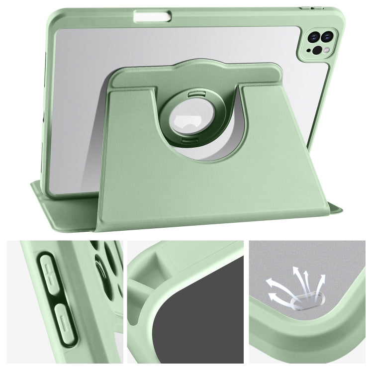 For iPad Pro 13 2025 / 2024 Acrylic 360 Rotation Detachable Leather Tablet Case