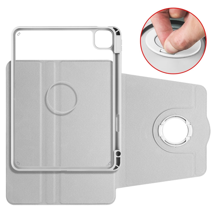 For iPad Pro 13 2025 / 2024 Acrylic 360 Rotation Detachable Leather Tablet Case