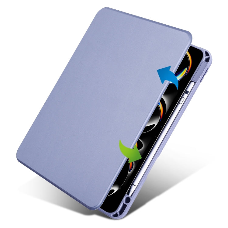 For iPad Pro 13 2025 / 2024 Acrylic 360 Rotation Detachable Leather Tablet Case