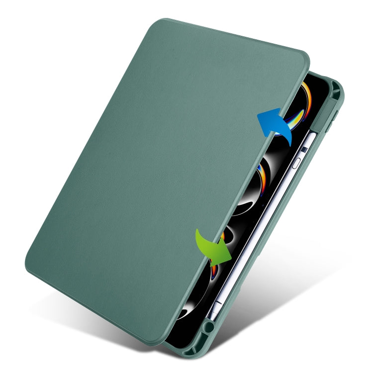 For iPad Pro 13 2025 / 2024 Acrylic 360 Rotation Detachable Leather Tablet Case