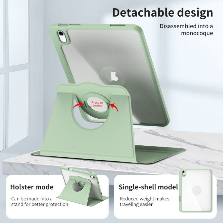 For iPad Air 13 2026 / 2025 / 2024 Acrylic 360 Rotation Detachable Leather Tablet Case