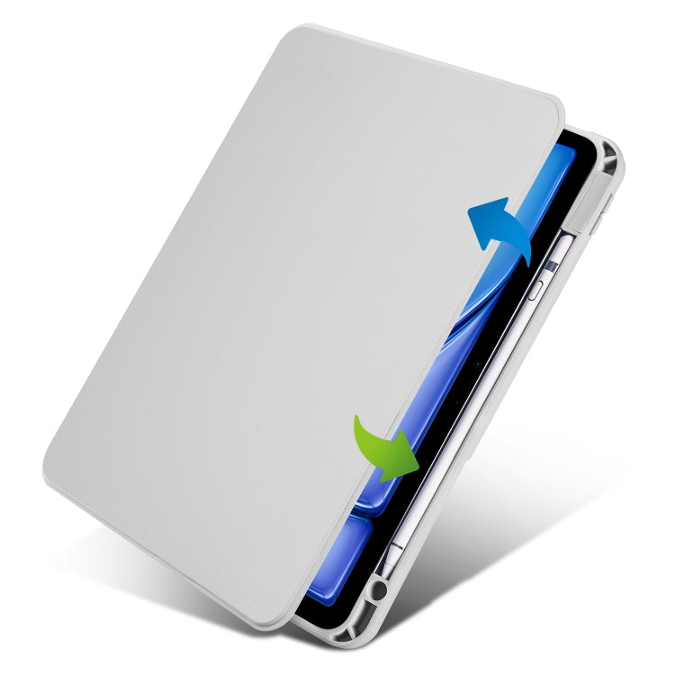 For iPad Air 13 2026 / 2025 / 2024 Acrylic 360 Rotation Detachable Leather Tablet Case