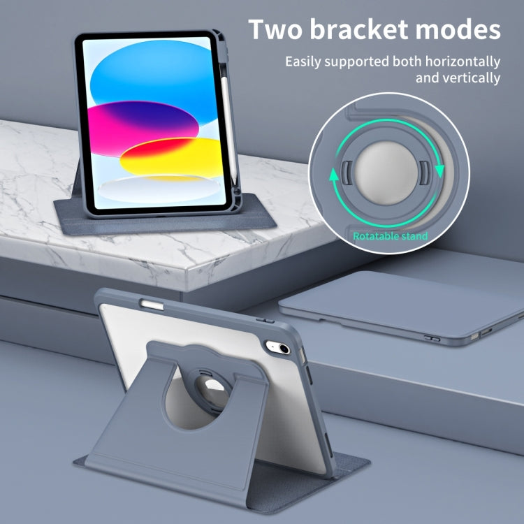 For iPad Air 13 2026 / 2025 / 2024 Acrylic 360 Rotation Detachable Leather Tablet Case