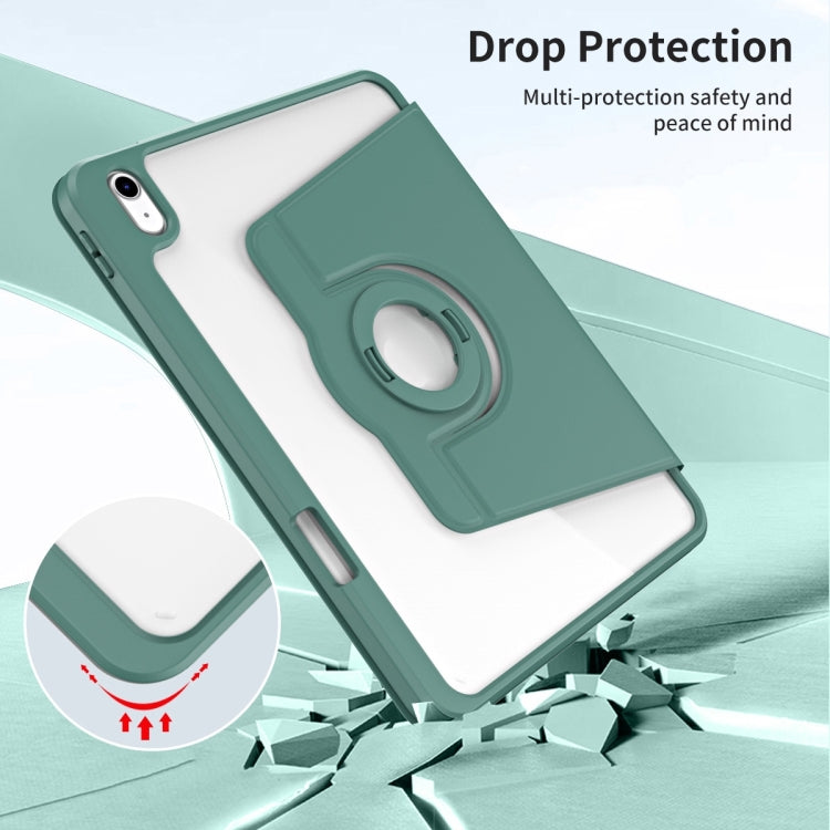 For iPad Air 13 2026 / 2025 / 2024 Acrylic 360 Rotation Detachable Leather Tablet Case
