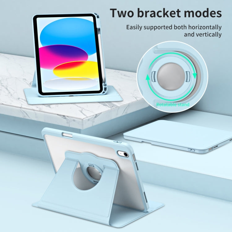 For iPad Air 11 2026 / 2025 / 2024 Acrylic 360 Rotation Detachable Leather Tablet Case