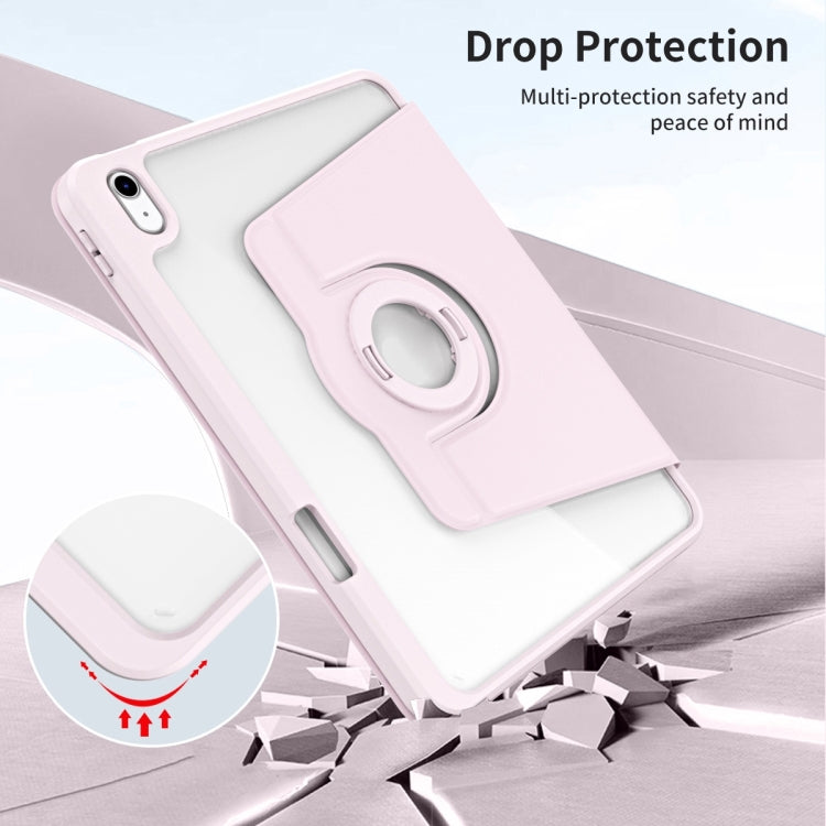 For iPad Air 11 2026 / 2025 / 2024 Acrylic 360 Rotation Detachable Leather Tablet Case