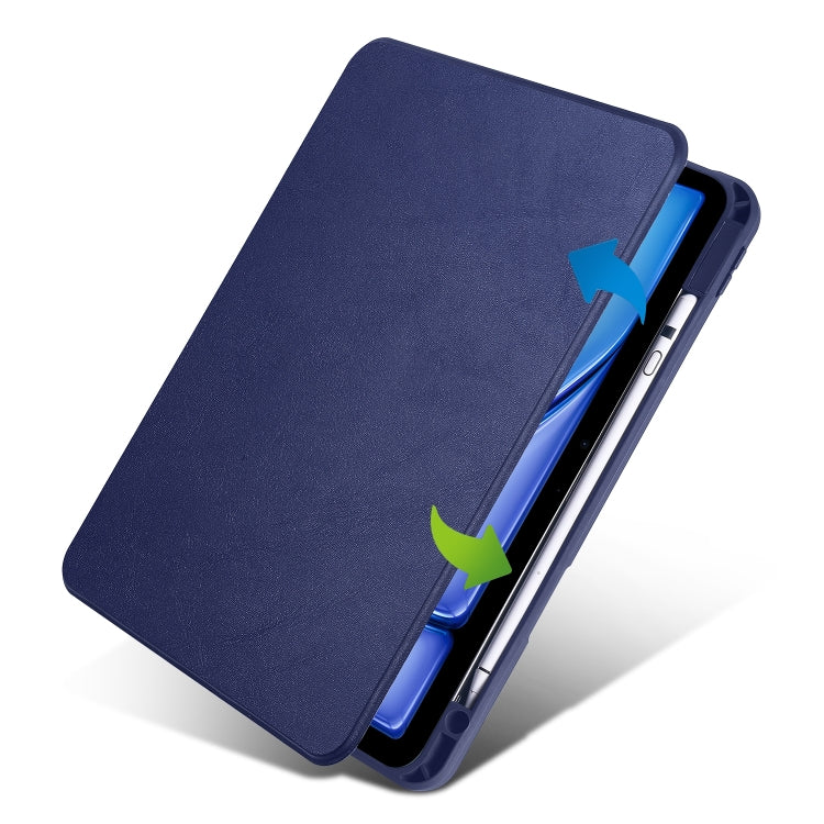For iPad Air 11 2026 / 2025 / 2024 Acrylic 360 Rotation Detachable Leather Tablet Case