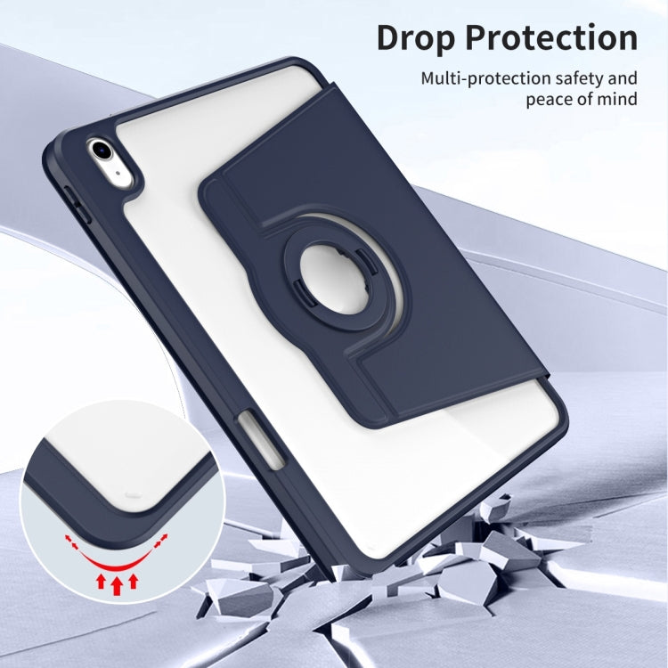 For iPad Air 11 2026 / 2025 / 2024 Acrylic 360 Rotation Detachable Leather Tablet Case