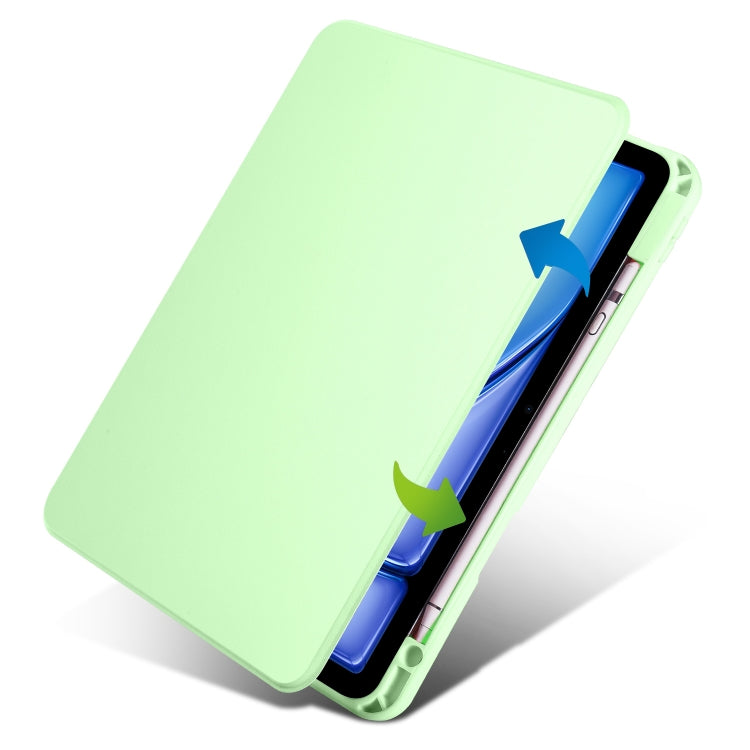 For iPad Air 11 2026 / 2025 / 2024 Acrylic 360 Rotation Detachable Leather Tablet Case