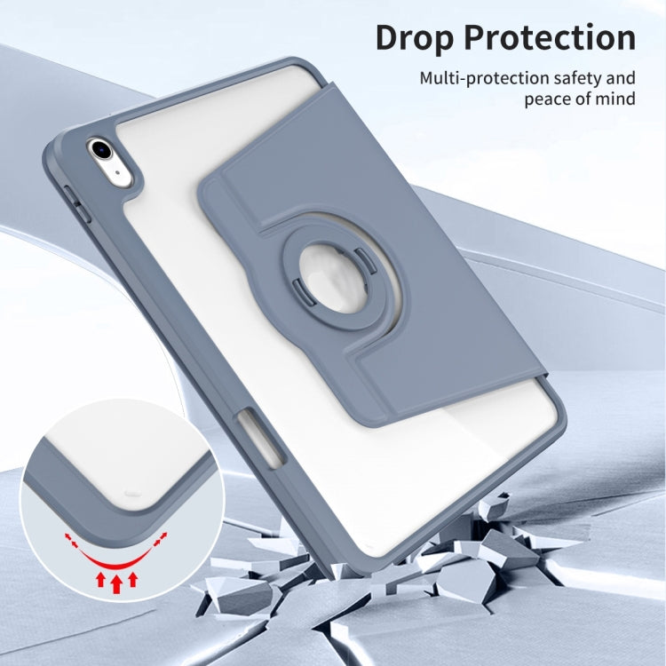 For iPad Air 11 2026 / 2025 / 2024 Acrylic 360 Rotation Detachable Leather Tablet Case