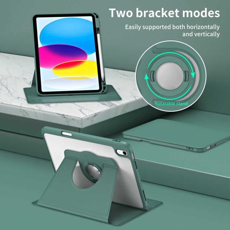 For iPad Air 11 2026 / 2025 / 2024 Acrylic 360 Rotation Detachable Leather Tablet Case