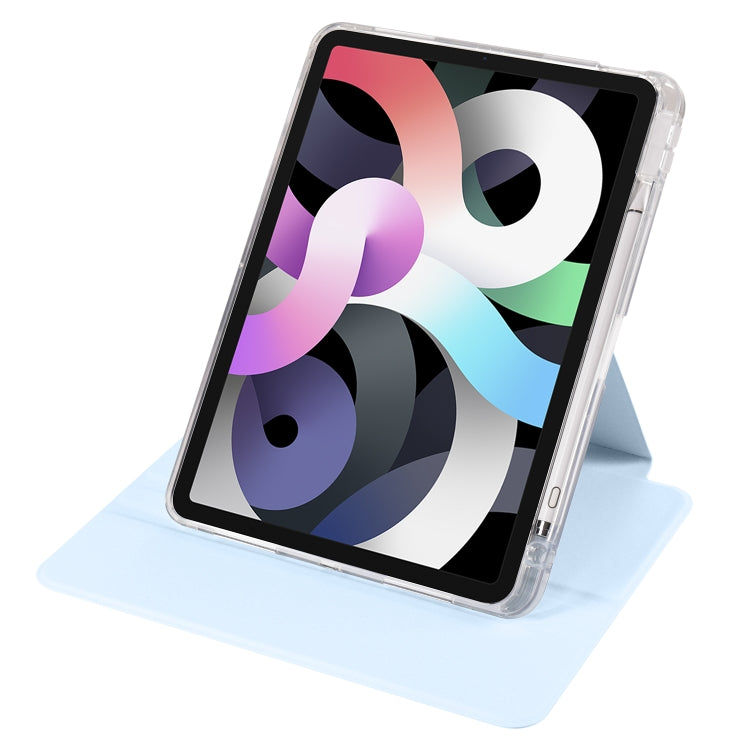 For iPad Pro 11 2022 / Air 10.9 2022 Clear Acrylic 360 Rotation Detachable Leather Tablet Case