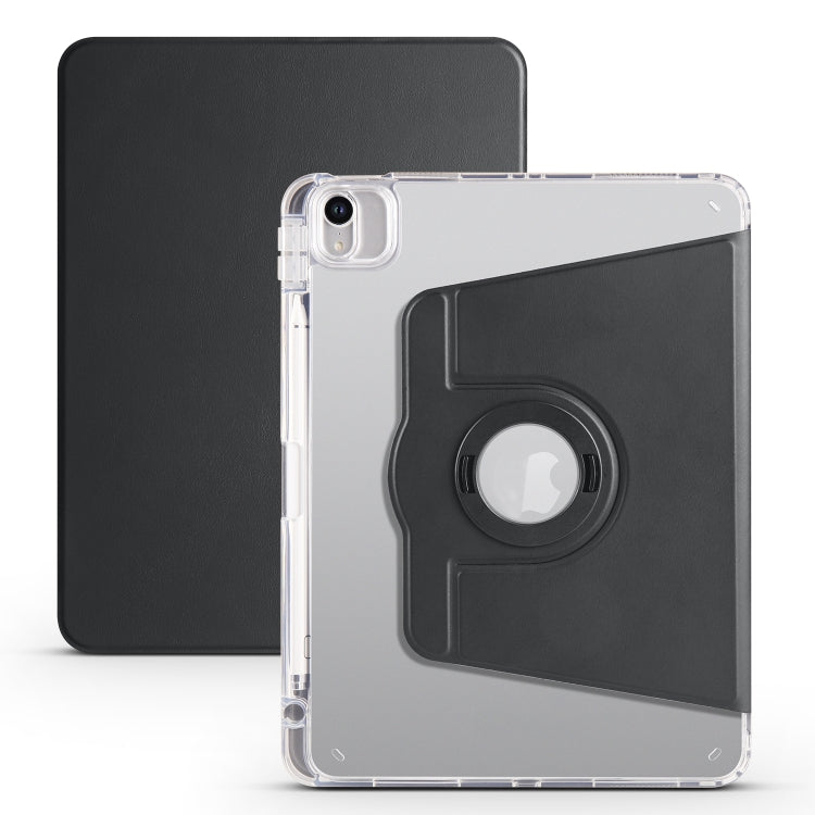 For iPad Pro 11 2022 / Air 10.9 2022 Clear Acrylic 360 Rotation Detachable Leather Tablet Case
