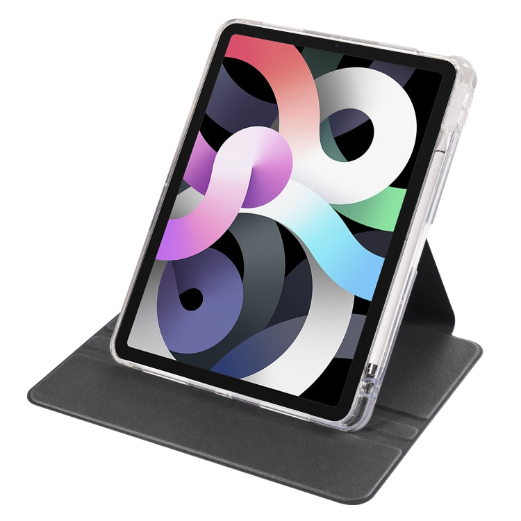 For iPad Pro 11 2022 / Air 10.9 2022 Clear Acrylic 360 Rotation Detachable Leather Tablet Case