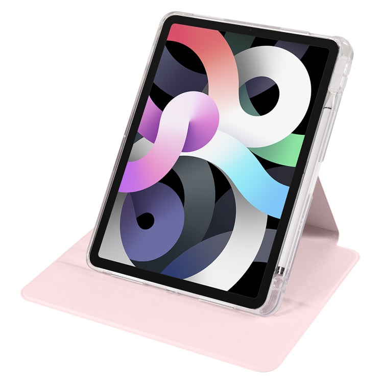 For iPad Pro 11 2022 / Air 10.9 2022 Clear Acrylic 360 Rotation Detachable Leather Tablet Case