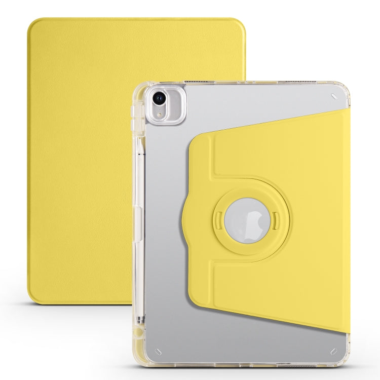 For iPad Pro 11 2022 / Air 10.9 2022 Clear Acrylic 360 Rotation Detachable Leather Tablet Case
